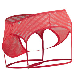 CandyMan String Porte-Jarretelles Hedion Rouge